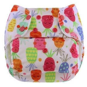 NWT One size simplex in organic cotton Pink Pineapple